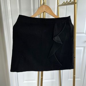 Black wool skirt